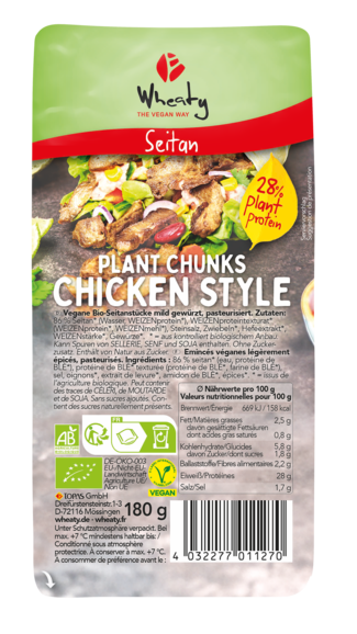 Packungsfoto Plant Chunks//Chicken Style